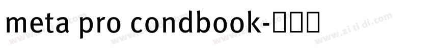 meta pro condbook字体转换
